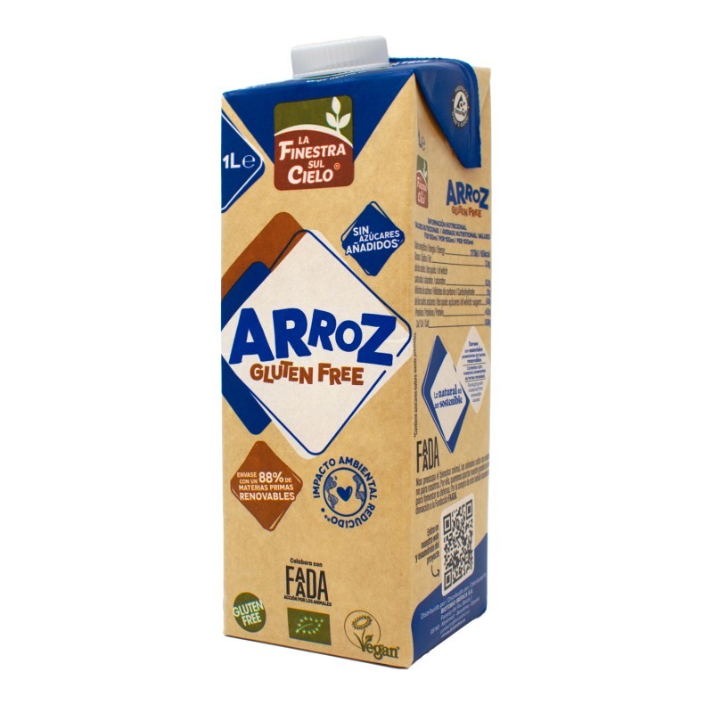BEBIDA DE ARROZ SIN GLUTEN 1L LA FINESTRA