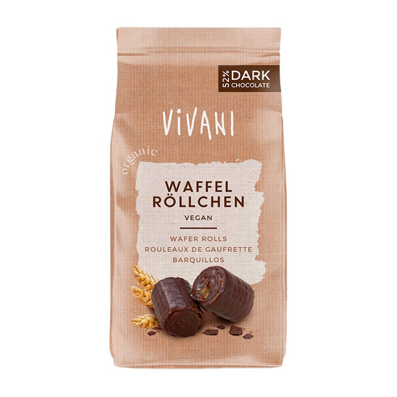 BARQUILLOS CHOCOLATE NEGRO 125G VIVANI