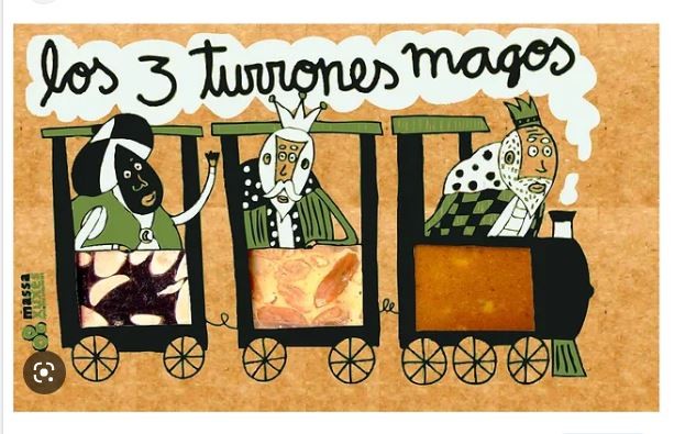 TRES TURRONES MAGOS EN TREN 300G MASSAXUXES