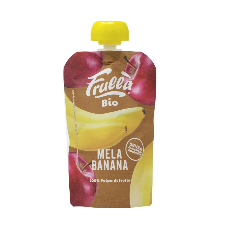 PURÉ MANZANA Y PLÁTANO 100G FRULLA BIO
