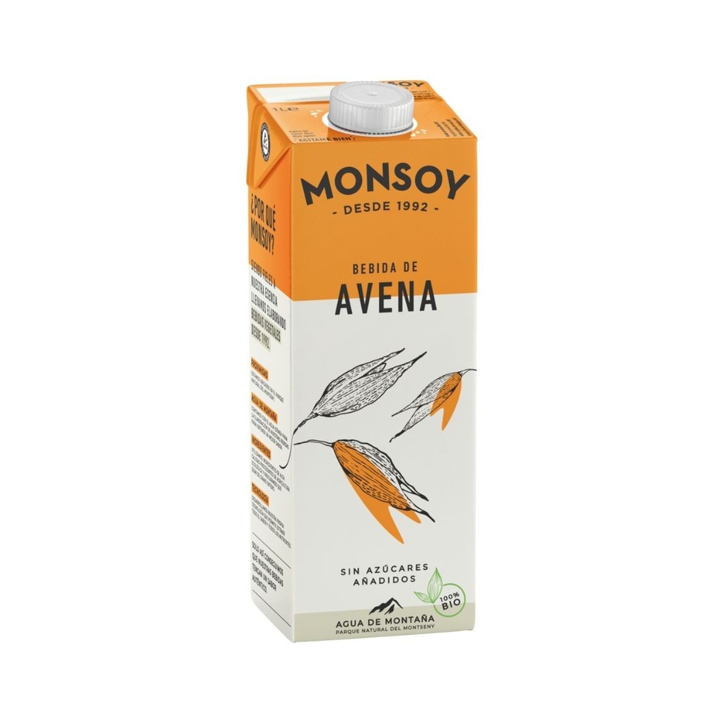 BEBIDA DE AVENA 1L MONSOY