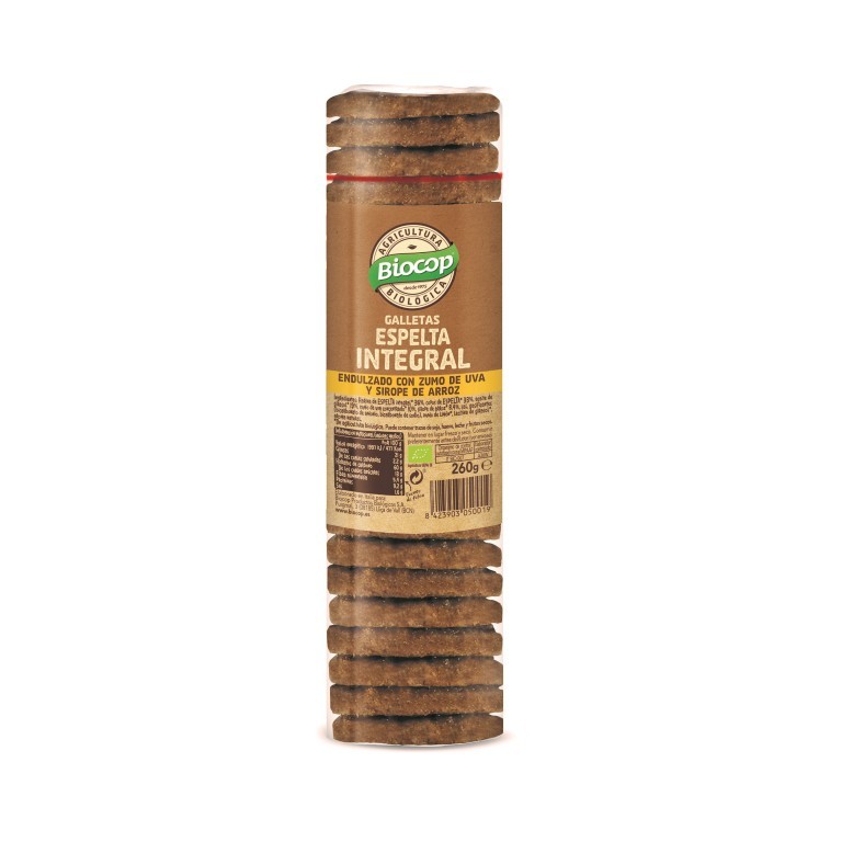 GALLETA ESPELTA INTEGRAL 250G BIOCOP