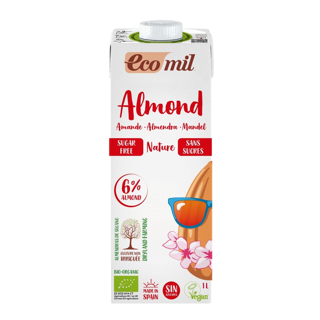 BEBIDA DE ALMENDRA NATURAL 1L ECOMIL