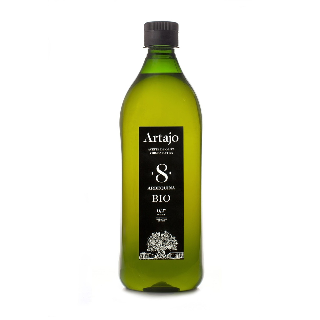 ACEITE DE OLIVA V.E. ARBEQUINA ARTAJO 8 PET 1L BIO