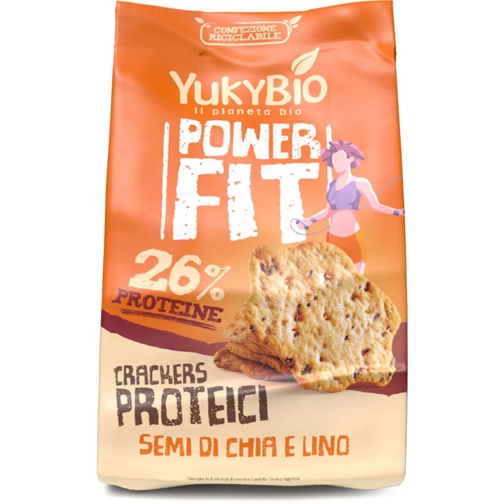 CRACKERS PROTEICOS CON SEMILLAS 200 G YUKYBIO SOTTOLESTELLE