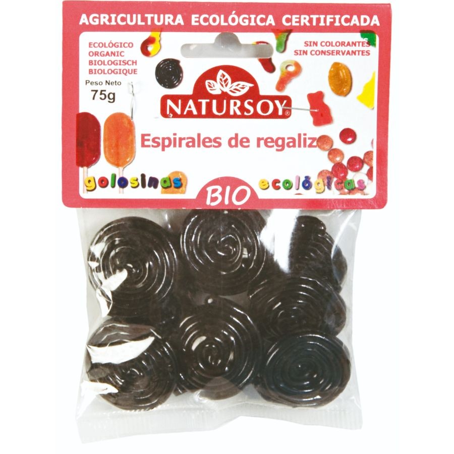 BOLSA DE REGALIZ ESPIRAL 75G NATURSOY