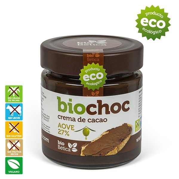 CREMA DE CACAO ACEITE OLIVA VIRGEN EXTRA BIO 200G BIO CHOC