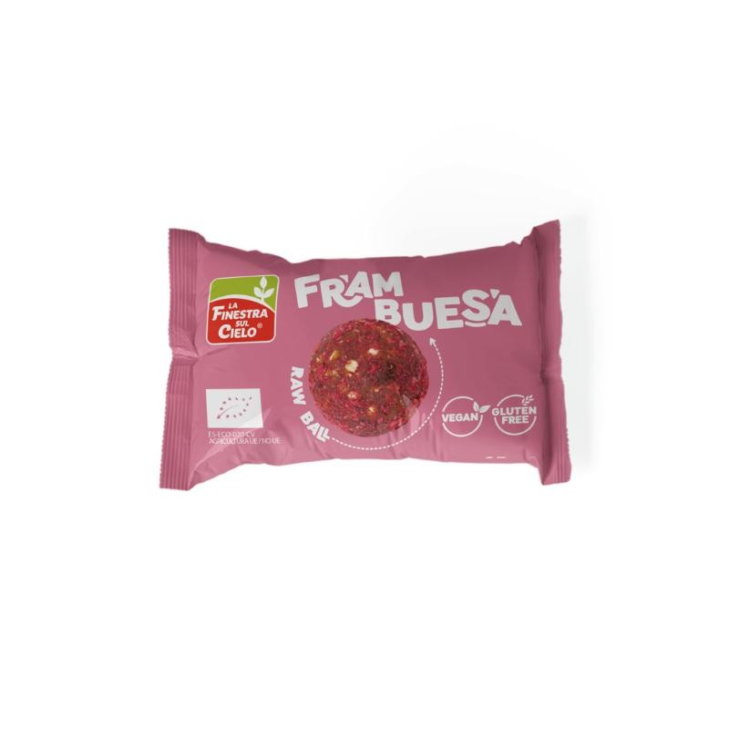 ENERGY BALL CON FRAMBUESA 25G LA FINESTRA SUL CIELO