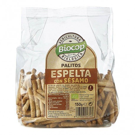 PALITOS ESPELTA SÉSAMO 150G BIOCOP