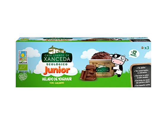 HELADO YOGUR CHOCOLATE 3X100ML CASA XANCEDA