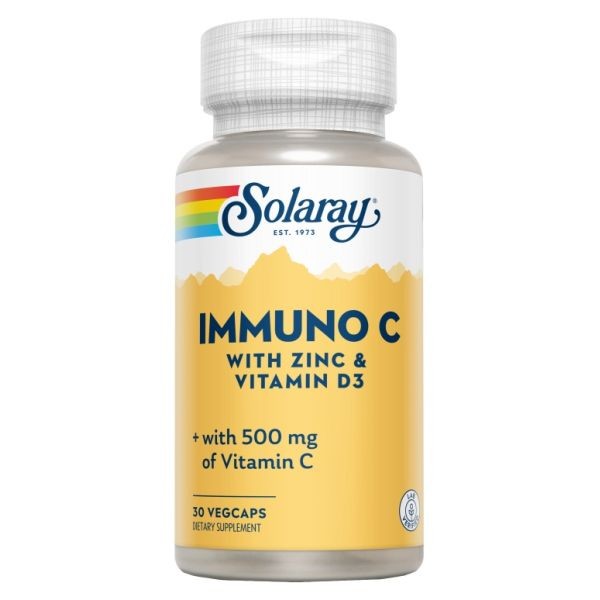 INMUNO C CON D3 Y ZINC 30CAPS SOLARAY