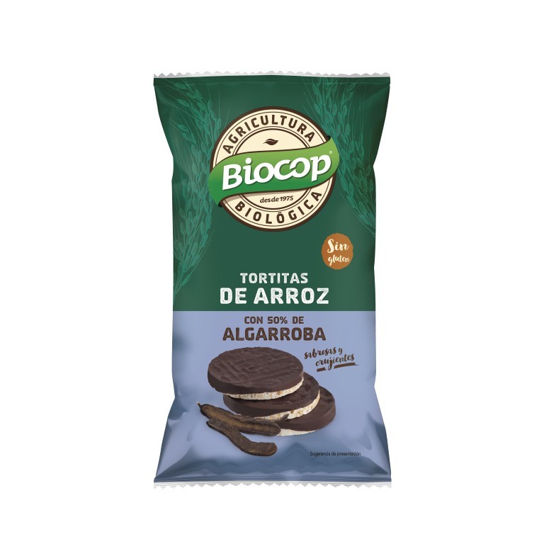 TORTITAS DE ARROZ CON ALGARROBA 100G BIOCOP