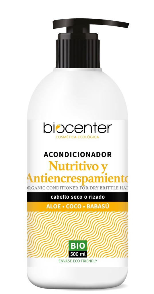 ACONDICIONADOR ANTIENCRESPAMIENTO ALOE Y COCO 500ML BIOCENTER