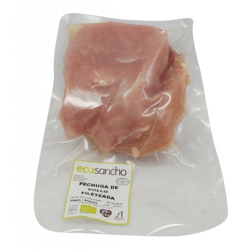 PECHUGA DE POLLO FILETEADA 400G aprox ECOSANCHO