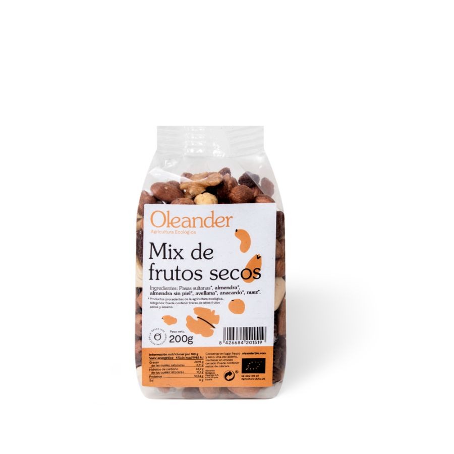 MIX DE FRUTOS SECOS 200G OLEANDER