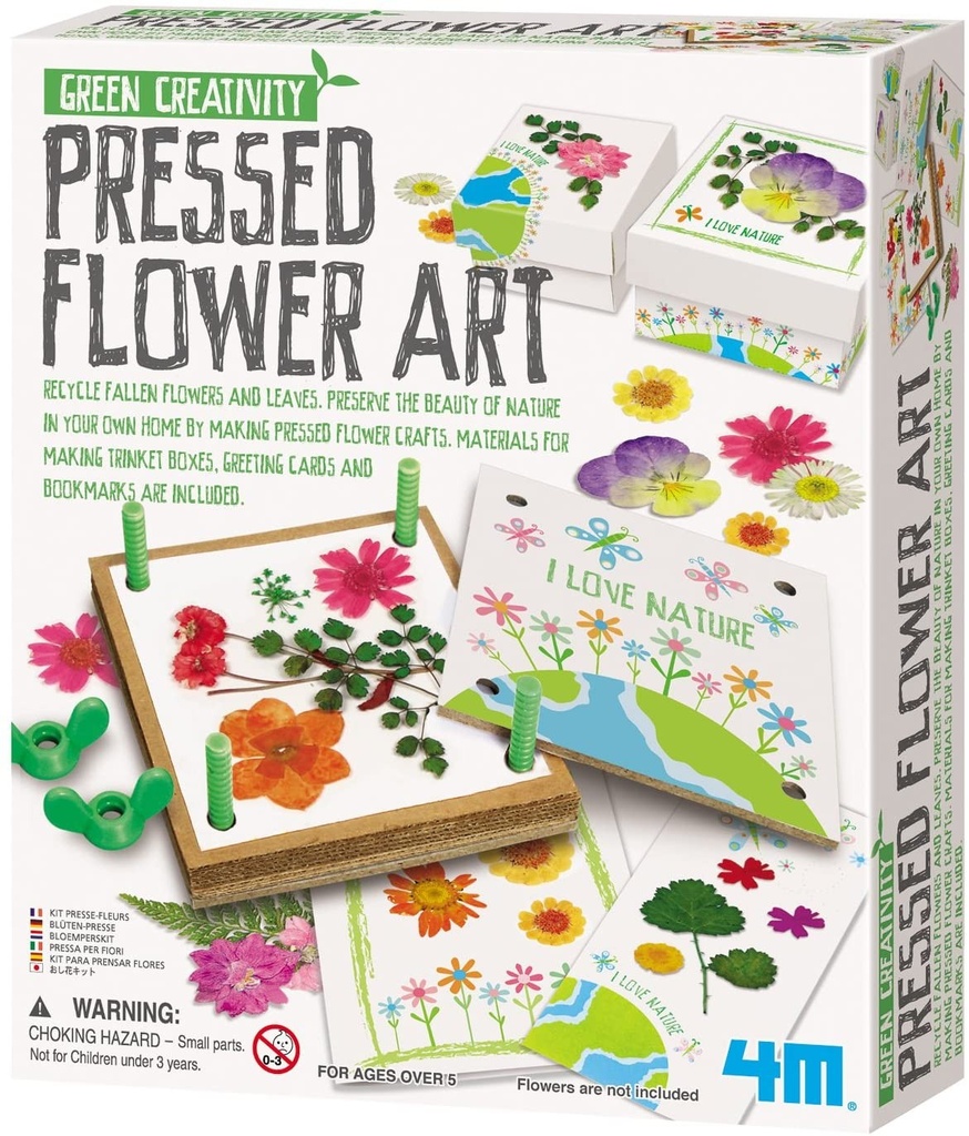 PRENSA DE FLORES ART KIT GREEN CREATIVITY