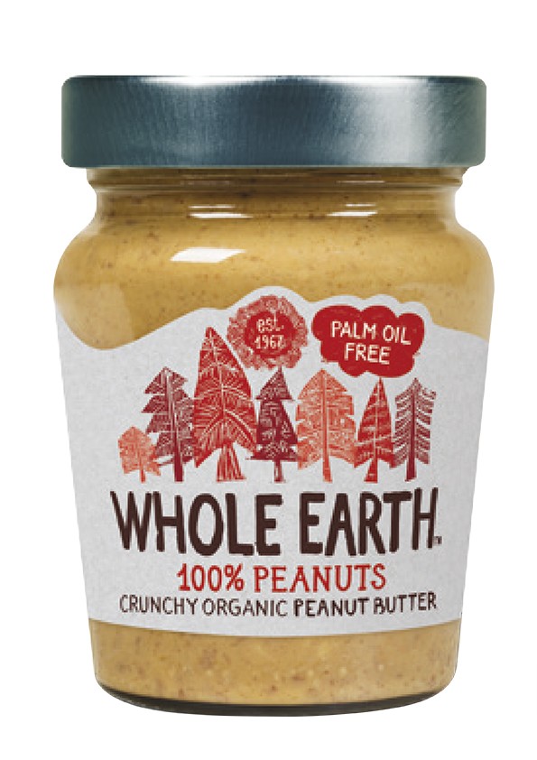 CREMA DE CACAHUETE CRUJIENTE BIO 227G WHOLE EARTH