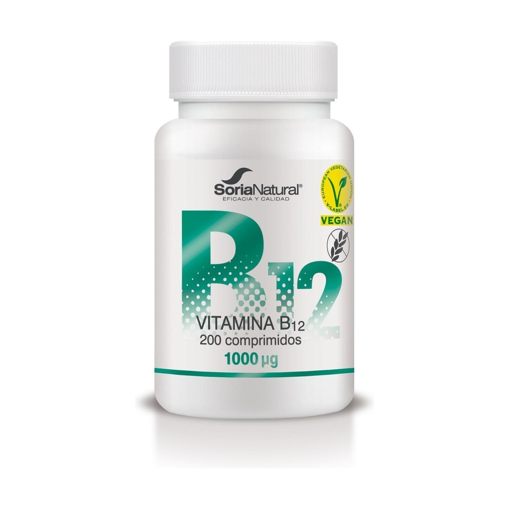 VITAMINA B12 200U 1000µg SORIA NATURAL