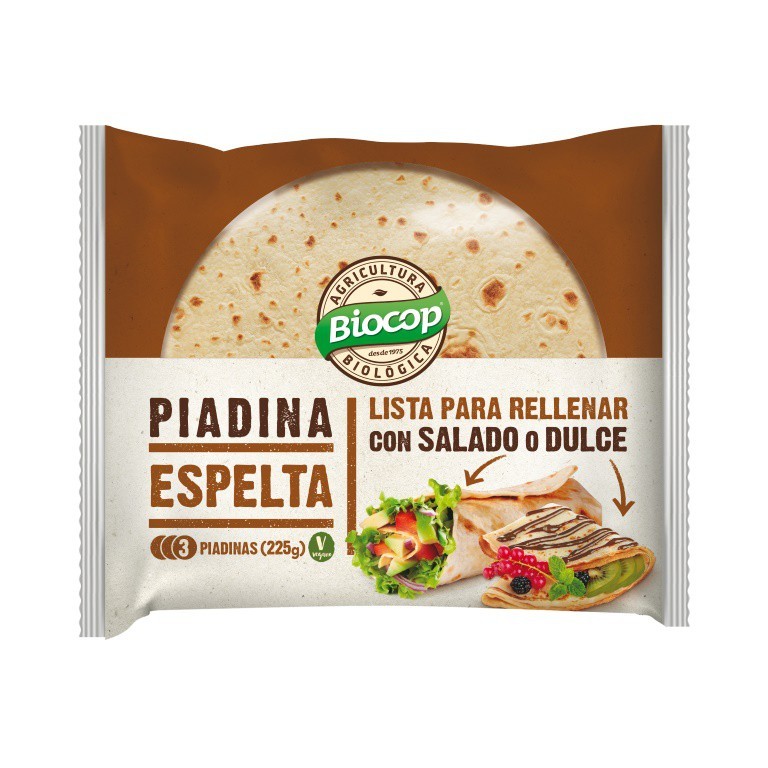 PIADINA ESPELTA 3 UD 225G BIOCOP