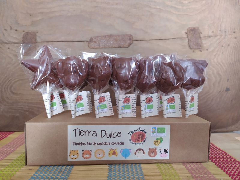 PIRULETAS CHOCOLATE CON LECHE 20G TIERRA DULCE