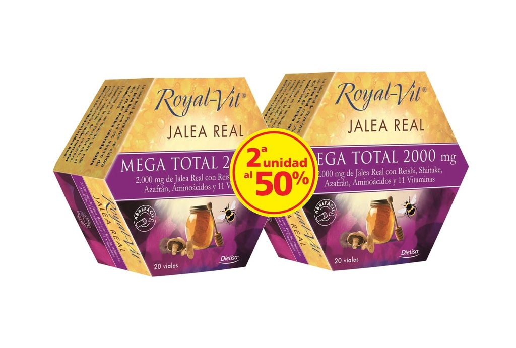 PACK JALEA REAL MEGA TOTAL 2000 SEGUNDA UNIDAD AL 50% ROYAL VIT