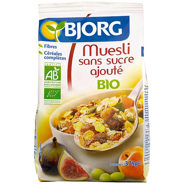 MUESLI FRUTAS SIN AZÚCAR 375G BJORG
