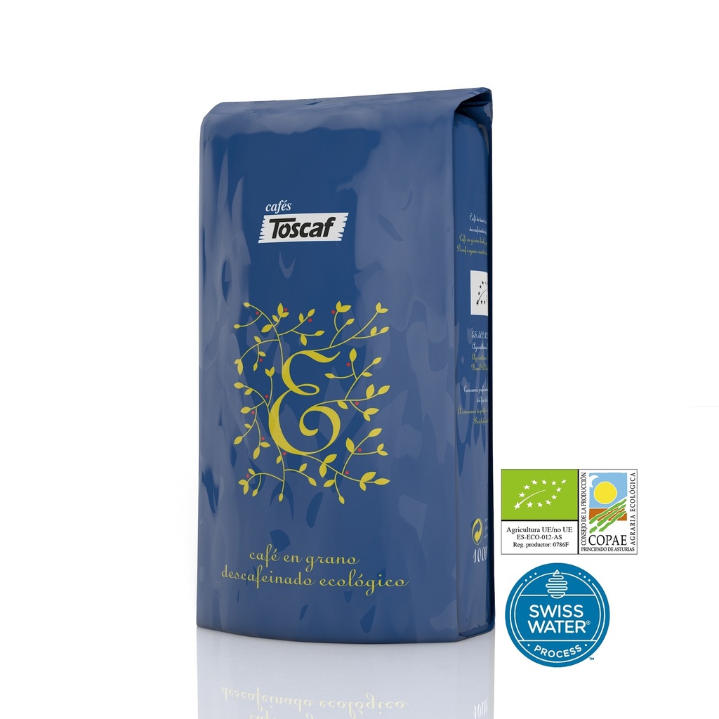 CAFE GRANO DESCAFEINADO 1KG ECOLOGICO TOSCAF