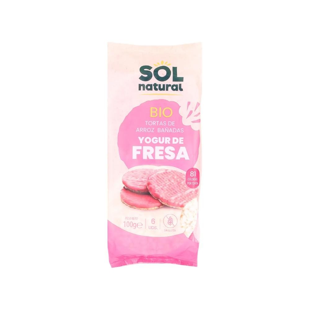 TORTAS ARROZ CON YOGUR Y FRESA 100G SOL NATURAL