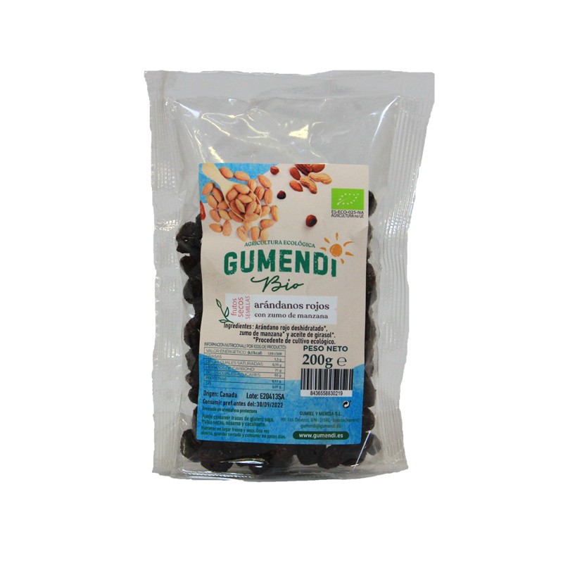 ARÁNDANO ROJO DESHIDRATADO 200G GUMENDI