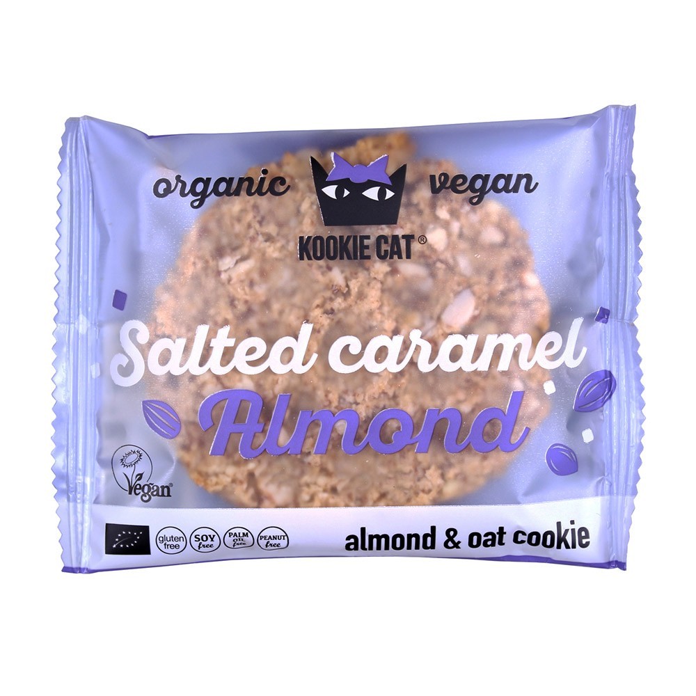 GALLETA ALMENDRA CON CARAMELO Y SAL 50G KOOKIECAT