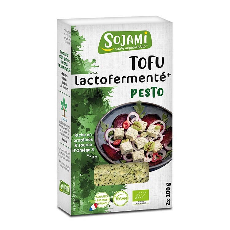 TOFU DE SOJA LACTOFERMENTADA Y PESTO 200G SOJAMI