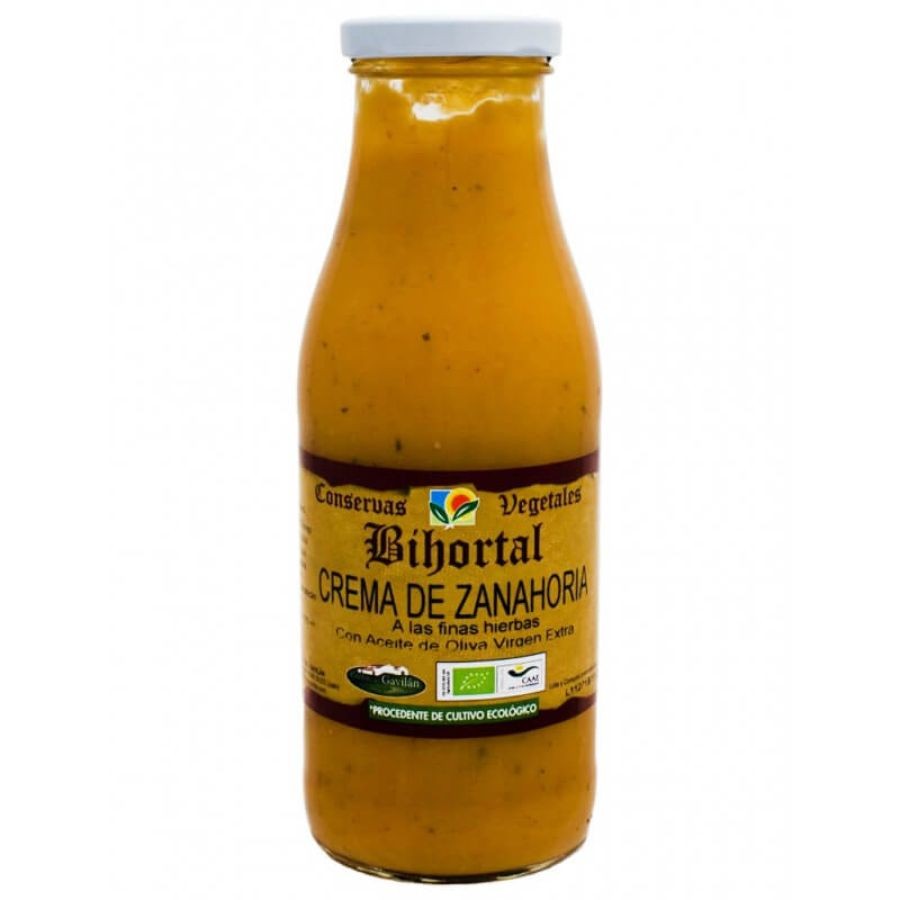 CREMA DE ZANAHORIA 500ML BIHORTAL