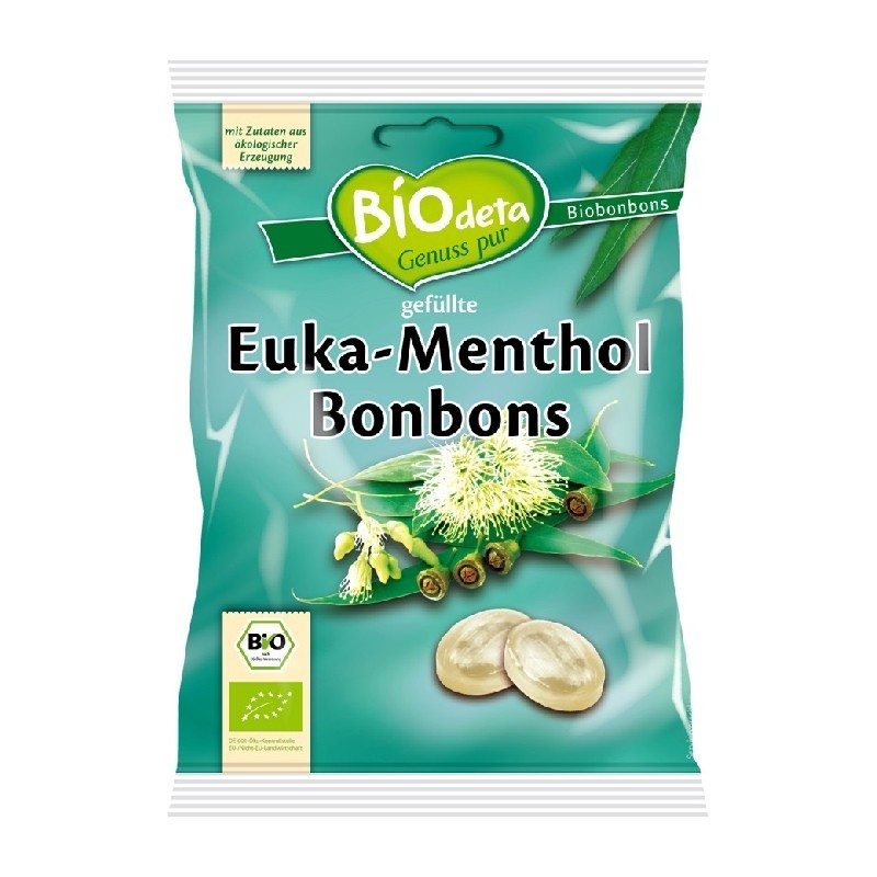 CARAMELOS RELLENOS DE EUCALIPTO Y MENTOL 75G BIODETA