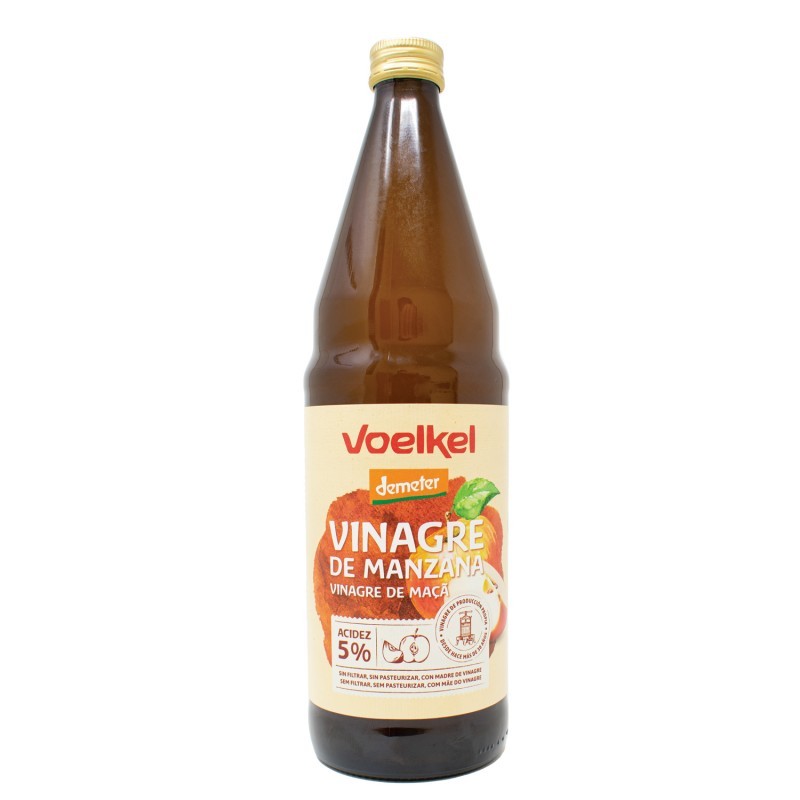 VINAGRE DE MANZANA SIN FILTRAR 750ML VOELKEL