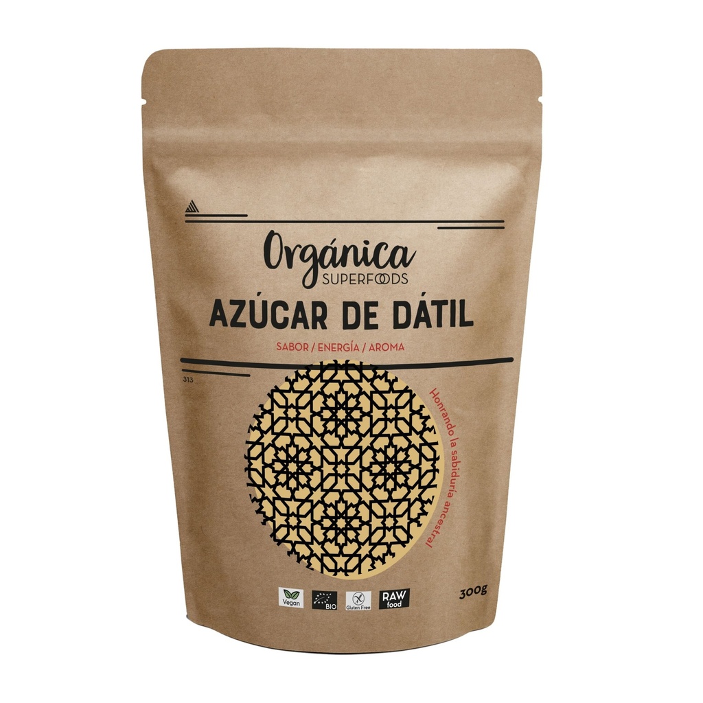 AZÚCAR DE DATIL 300G ORGANICA SUPERFOODS