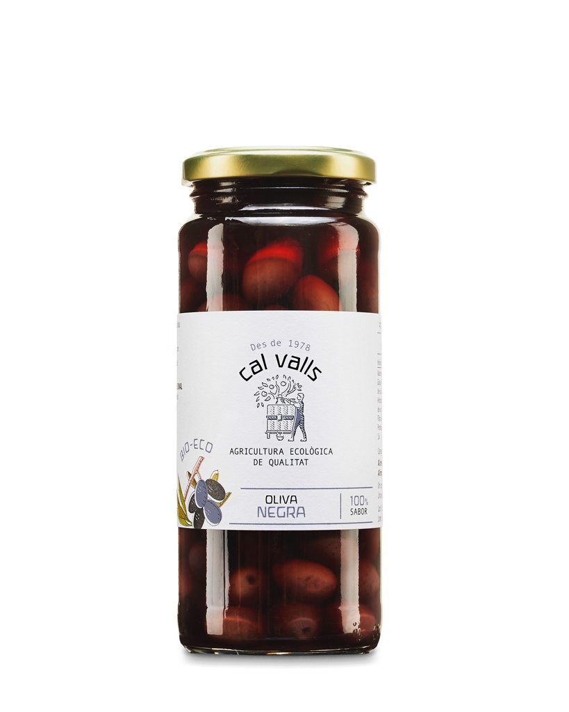 ACEITUNAS NEGRAS ENTERAS 200G CAL VALLS