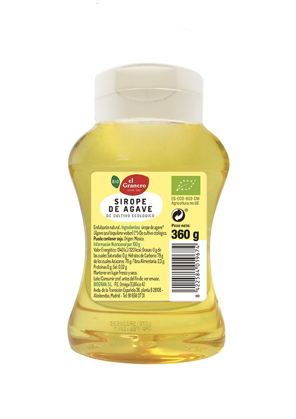 SIROPE DE AGAVE 360G EL GRANERO