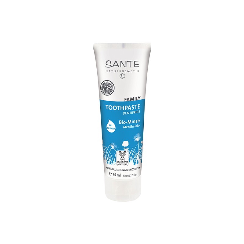DENTÍFRICO MENTA Y SALVIA CON FLÚOR 75ML SANTE