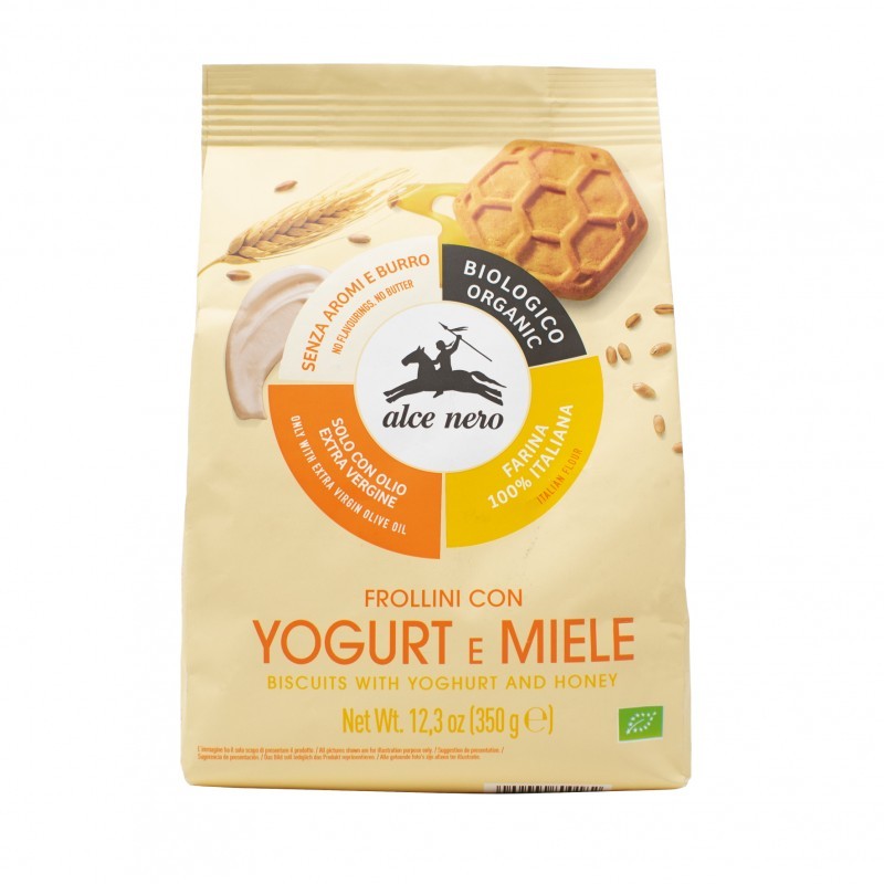 GALLETA DE TRIGO CON YOGURT Y MIEL 350G ALCE NERO
