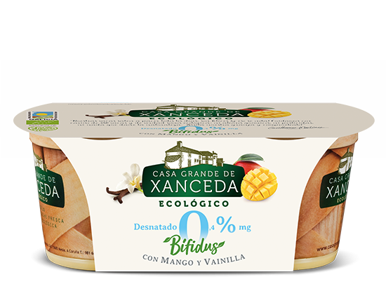 YOGUR BÍFIDUS 0% MANGO Y VAINILLA 2X125G CASA XANCEDA