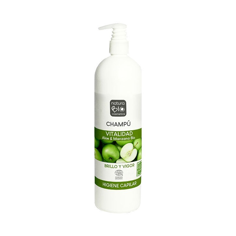 CHAMPÚ VITALIDAD ALOE VERA & MANZANA 740ML NATURABIO