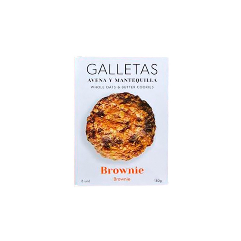 GALLETAS AVENA BROWNIE 8UD 180G - SIERRA ECO FOODS