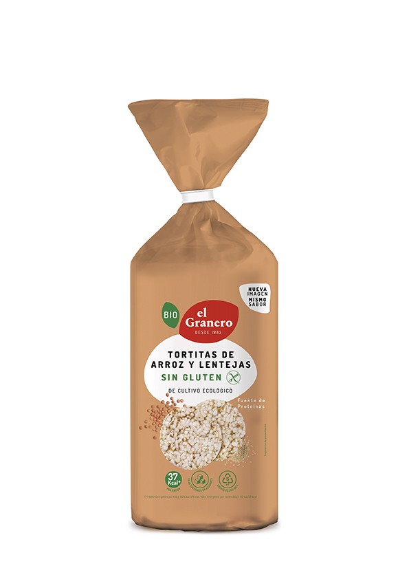 TORTITAS ARROZ Y LENTEJAS 115G EL GRANERO