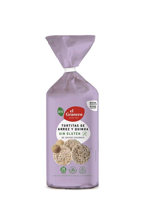 TORTITAS ARROZ QUINOA Y TAMARI 120G EL GRANERO