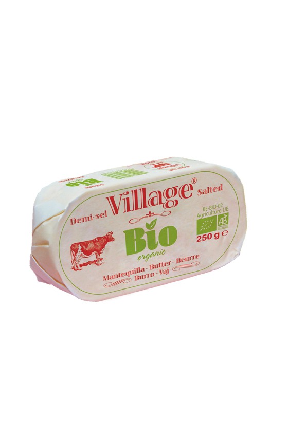 MANTEQUILLA CON SAL BIO 250G VILLAGE