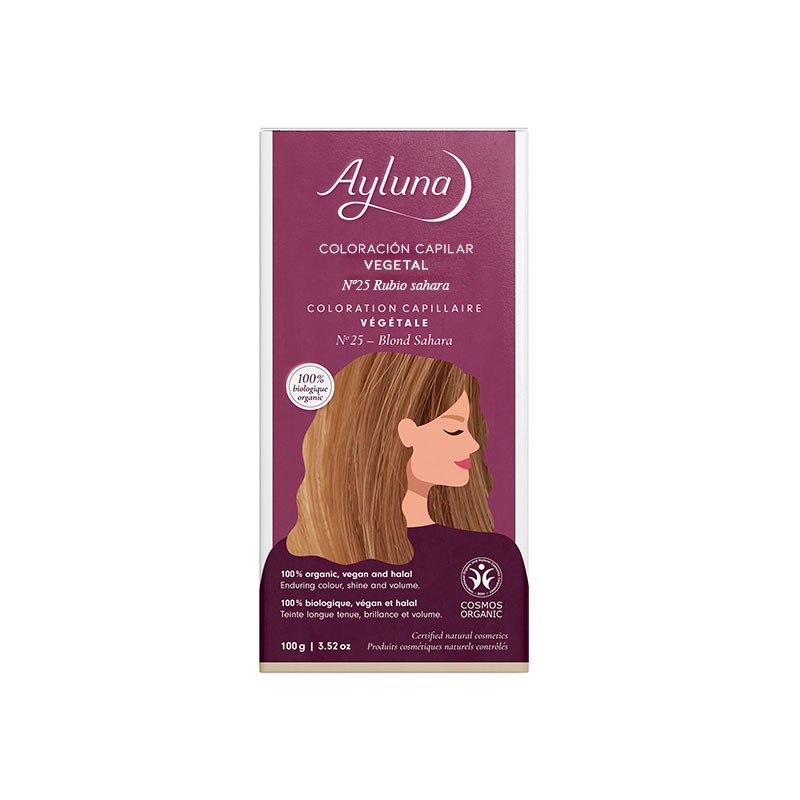 COLORANTE VEGETAL 25 RUBIO SAHARA 100G AYLUNA