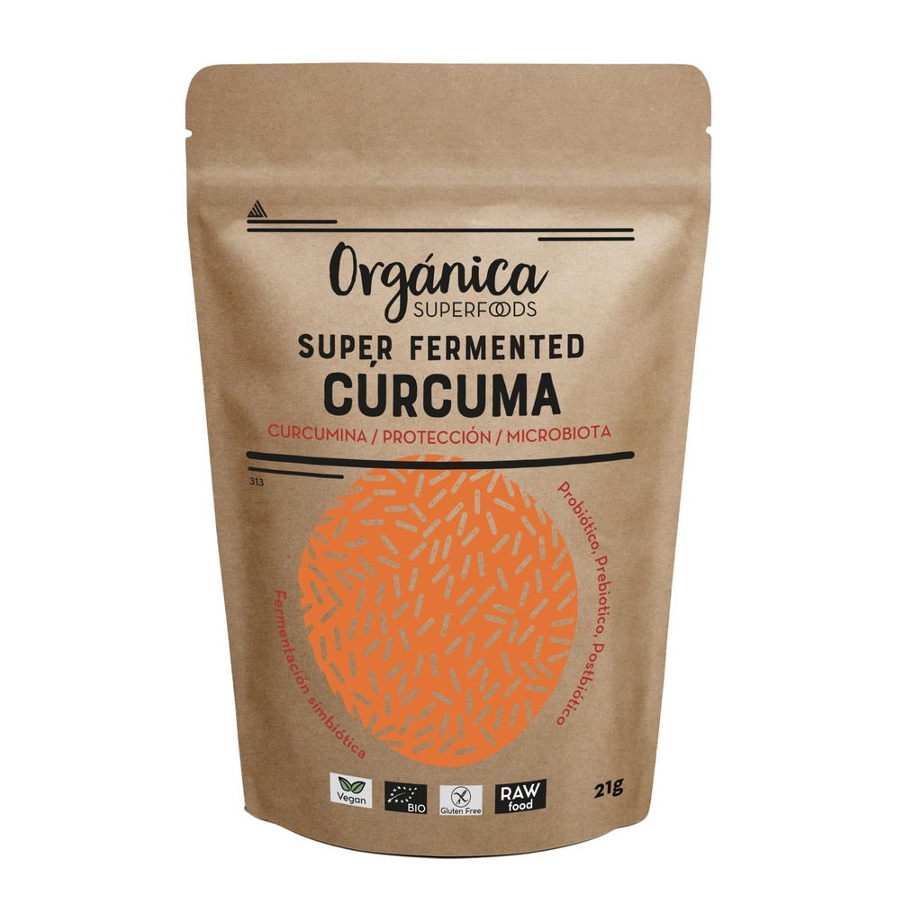 SUPER FERMENTED CÚRCUMA 21G ORGANICA SUPERFOODS