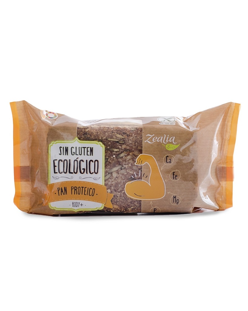 PAN PROTEICO BODY+ BIO SIN GLUTEN 220G ZEALIA