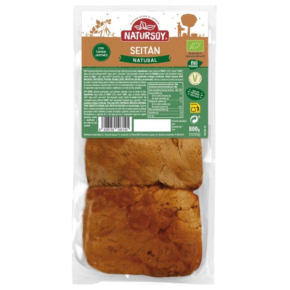 SEITAN A GRANEL 800G NATURSOY