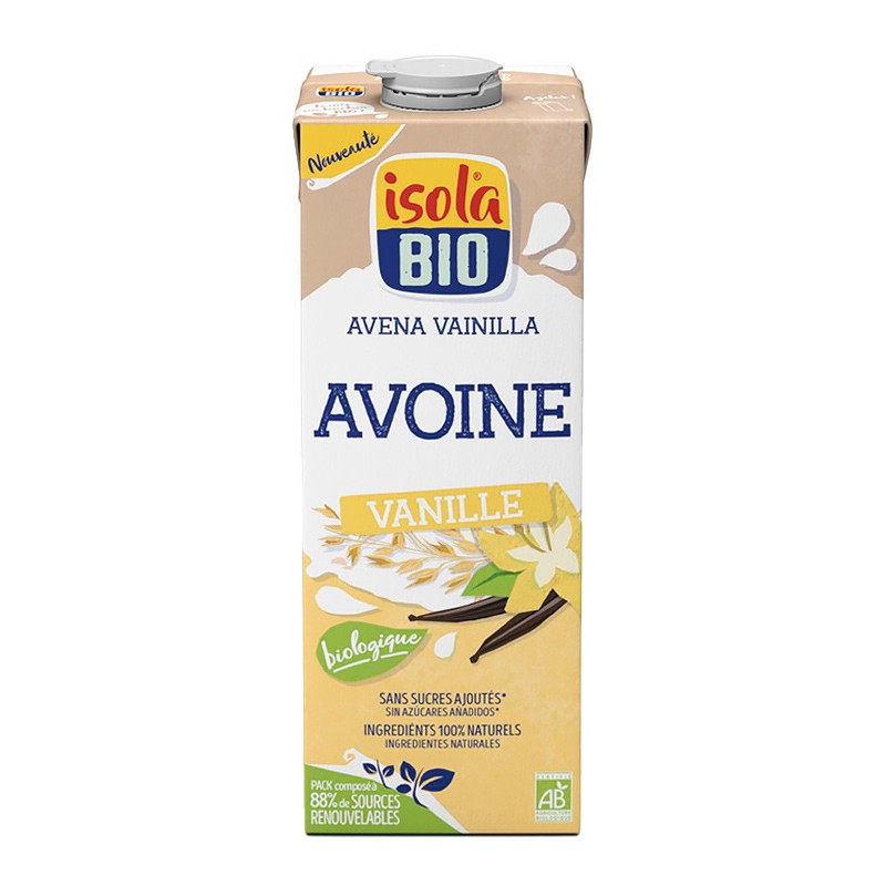 BEBIDA AVENA Y VAINILLA 1L ISOLA BIO